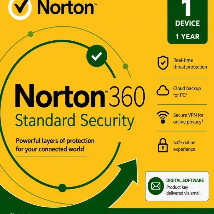 Norton 360 Standard – 1 Device/ 1 Year- USA/Canada
