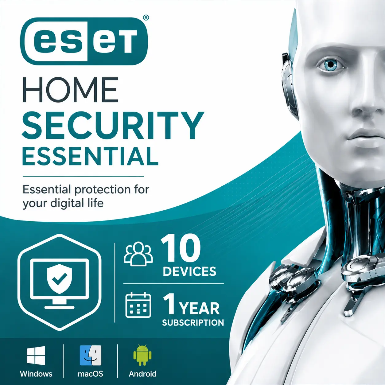 ESET HOME Security Essential – 10 Devices/1 Year - USA/Canada