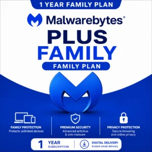 Malwarebytes Plus Family – Family Plan/1 Year - USA/Canada